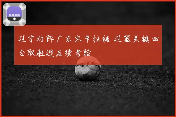 辽宁对阵广东末节拉锯 辽篮关键回合取胜迎后续考验